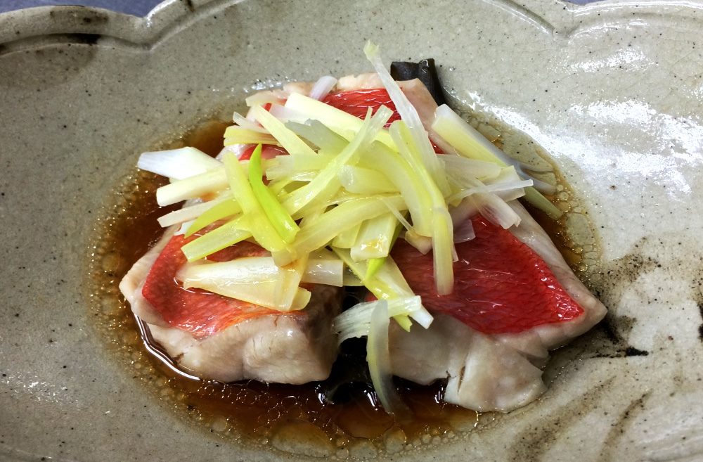 蒸し肴 キンメ葱蒸し