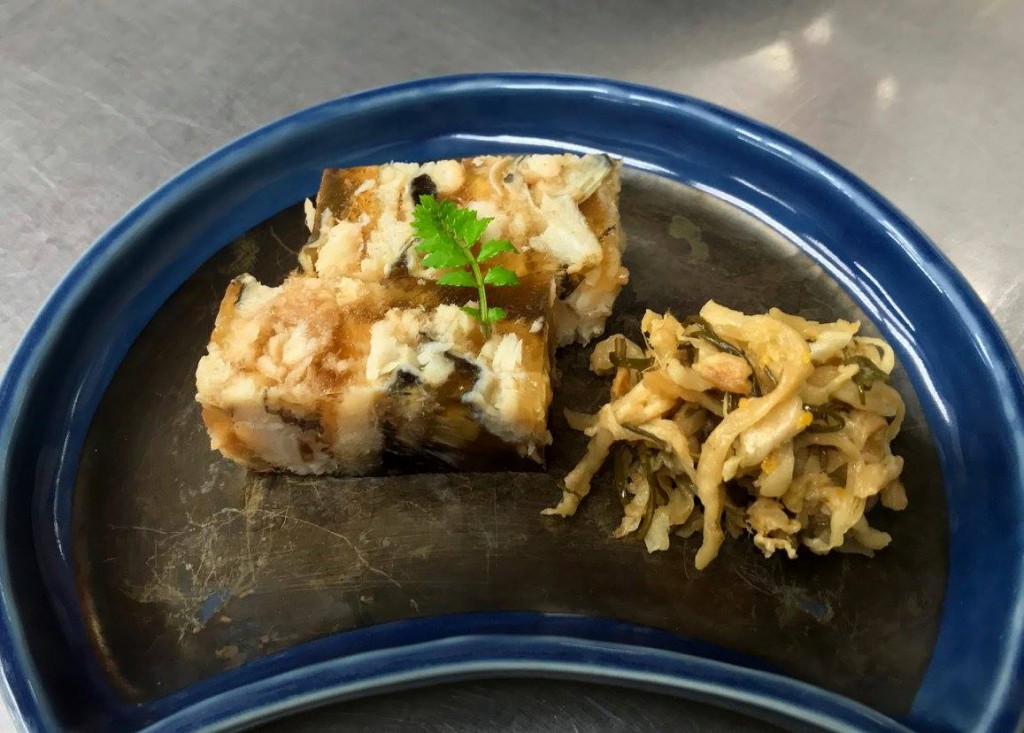 酒肴 アナゴ煮凝り 白菜古漬け油炒り